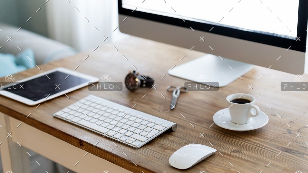 demo attachment 471 picture of modern office desk with devices hc7v5g8